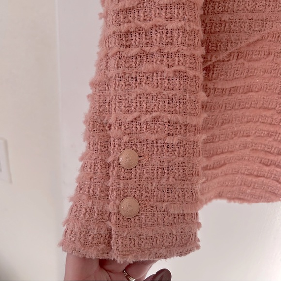 L’agence Tweed Chamberlain Blazer in Dusty Pink Size 2 - Picture 8 of 13